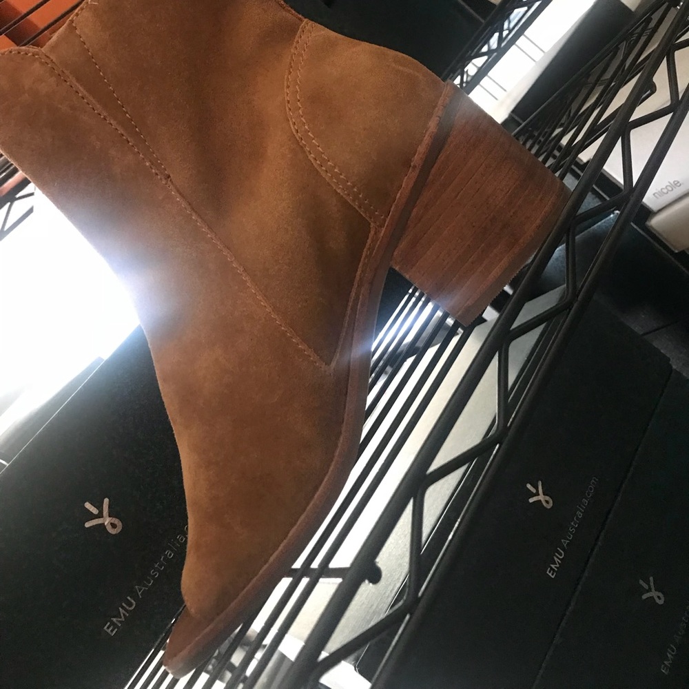 Nicole Suede Open Toe Booties